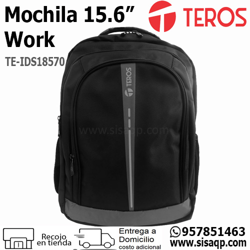 Mochila Teros TE-IDS18570 Work 15.6 NegroGris