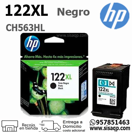 Tinta Hp 122xl Negro CH563HL
