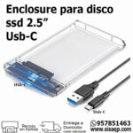 BALANCEFIT DE228043 ENCLOSURE TRANSPARENTE PARA DISCO 2.5" TIPO-C A USB 3.1