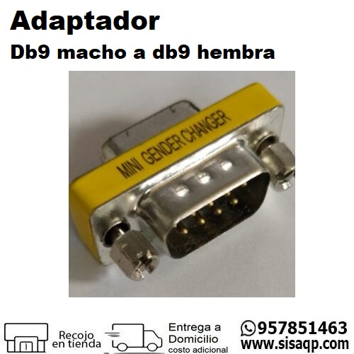 Adaptador DB9 macho a DB9 hembra Cerrxian