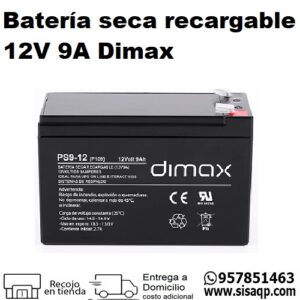 Bateria Seca Recargable Dimax BAT-12V9A 12V 9A