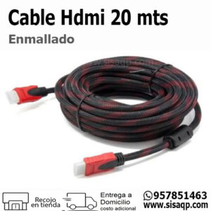 Cable Hdmi 20mts enmallado