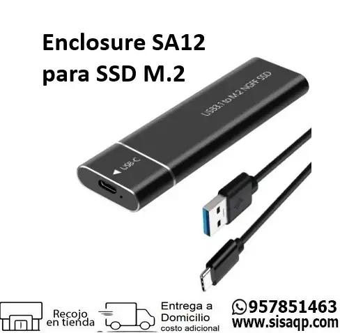 Enclosure SA12 para SSD M.2 NVMe