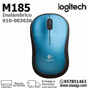 Mouse Logitech M185 Azul Inalambrico 910003636
