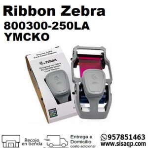 Ribbon Zebra 800300-250LA Color YMCKO 200 imagenes