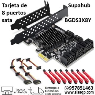 Tarjeta Supahub 8ptos SUPAHUBBGDS3X8Y