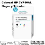 Cabezal HP 3YP86AL Tricolor y Negro