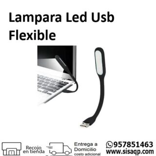 Lampara Led Usb Negro Flexible 5v