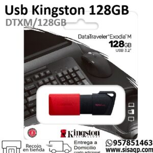 Usb Kingston 128Gb DTXM128GB Exodia Rojo
