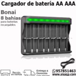 Bonai Cargador de baterias AA AAA 8 Bahias
