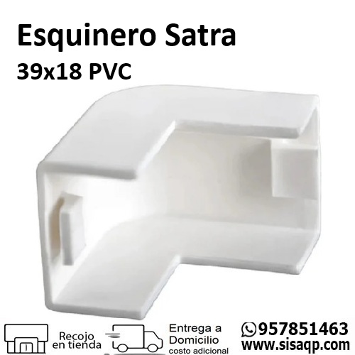 Esquinero Satra 39x18 PVC