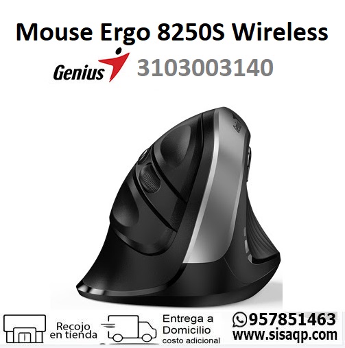 Mouse Genius Ergo 8250S 3103003140 Wireless Vertical