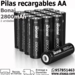 Pilas recargables Bonai 2800mah AA