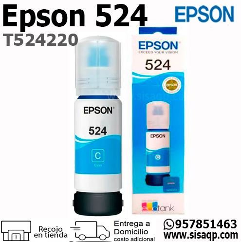 Tinta Epson 524 T524220 Cyan