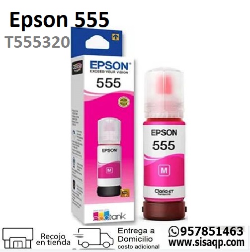 Tinta Epson 555 T555320 Magenta