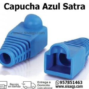 Capuchas para conector RJ45 Satra color Azul
