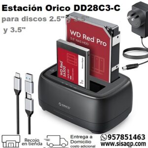 Estacion Orico DD28C3-C Dual Bay