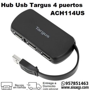 Hub Targus ACH114US Usb 4 puertos Black
