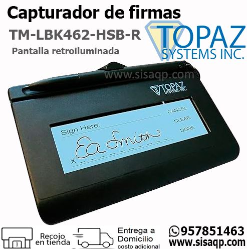 Topaz TM-LBK462-HSB-R Capturador de firmas electronicas