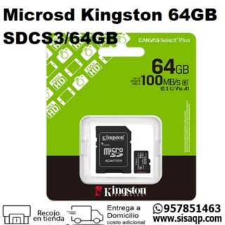 Microsd Kingston 64GB SDCS364GB