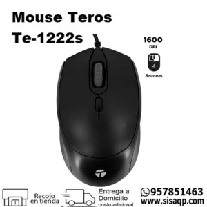 Mouse Teros Te-1222s Negro