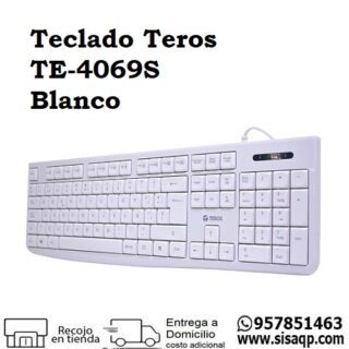 Teclado Teros TE-4069S Blanco