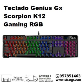 Teclado Genius Gx Scorpion K12 Gaming RGB