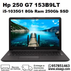 HP 250 G7 153B9LT I5-1035G1, 8Gb ram, 250GB SSD 15.6