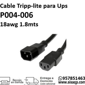 Cable Tripp-lite P004-006 para ups 18awg 1.8mts