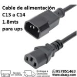 Cable de alimentacion C13 a C14 1.8mts para ups