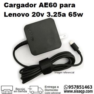 Cargador AE60 para Lenovo 20V 3.25A 65W cuadrado