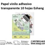 Eshang Papel vinilo adhesivo transparente de 10 hojas