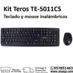 Kit Teros TE-5011CS inalámbrico teclado y mouse 2.4GHz, 1000DP