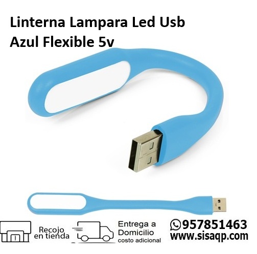 Lampara Led Usb Azul Flexible 5v