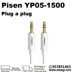 Pisen YP05-1500 Cable plug a plug 15cm Blanco