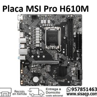 Placa MSI PRO H610M DDR4