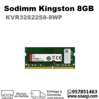 Sodimm Kingston 8GB KVR32S22S8-8WP Ddr4 3200Mhz