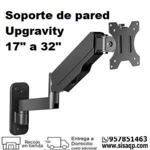 Soporte de pared Upgravity para monitor de 17-32 pulgadas brazo con resorte de gas