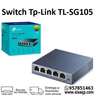 Switch Tp-Link TL-SG105 5 puertos gigabit case metalico