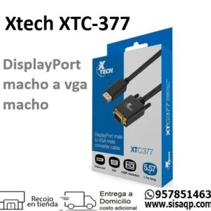 Xtech XTC-377 Cable Displayport macho a vga macho
