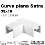 Curva plana Satra 39x18 1311013918 Blanco