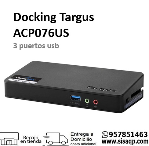 Docking Targus ACP076US 3 puertos usb