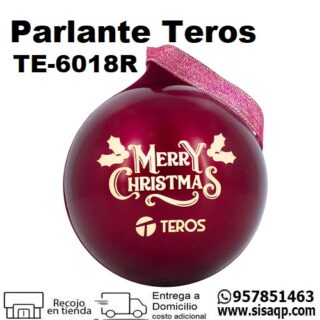 Parlante Teros TE-6018R Bluetooth 5.3 usb-c color rojo
