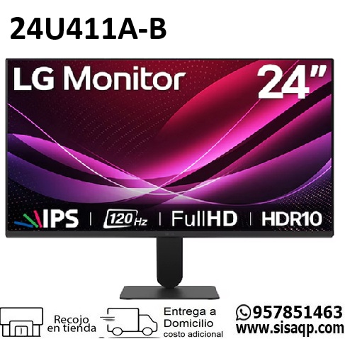 Monitor Lg 23.8 24U411A-B