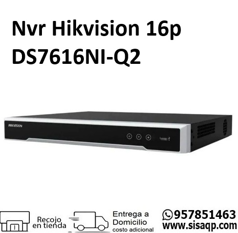 Nvr Hikvision DS7616NI-Q2 16 puertos