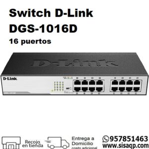 Switch D-Link DGS-1016D Gigabit 16 puertos
