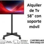 Alquiler de Tv 58" con soporte movil