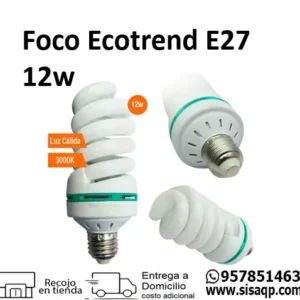 Foco Ecotrend E27 12W Luz calida 3000K