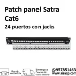 Patch panel Satra Cat6 24P con jacks