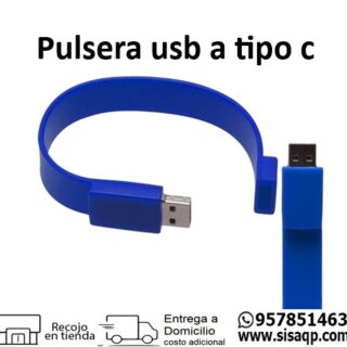 Pulsera usb A tipo C Azul